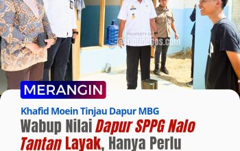 Wabup Merangin Tinjau Dapur SPPG Nalo Tantan, Khafid Moein Nilai Layak Hanya Perlu Penyempurnaan Saja