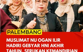 Muslimat NU Ogan Ilir Hadiri Gebyar HNI Akhir Tahun, Serukan Kemandirian Ekonomi Perempuan