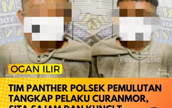 Tim Panther Polsek Pemulutan Tangkap Pelaku Curanmor, Sita Sajam dan Kunci T