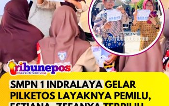 SMPN 1 Indralaya Gelar Pemilihan Ketua OSIS Layaknya Pemilu, Estiana Ramadhani Terpilih