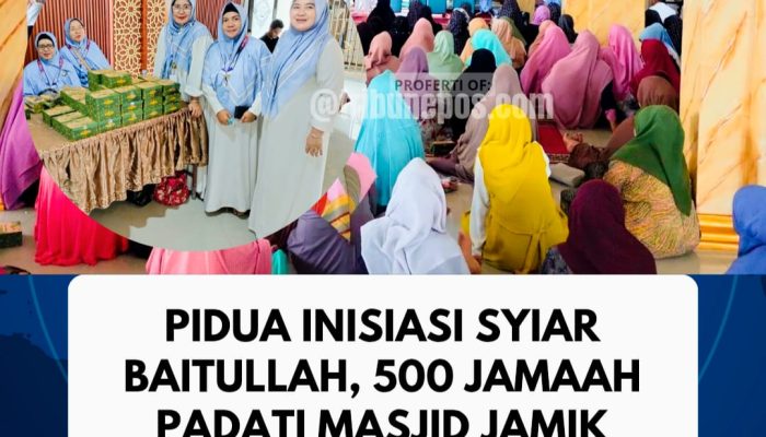 PIDUA Inisiasi Syiar Baitullah, 500 Jamaah Padati Masjid Jamik Darussolihin di Meranjat