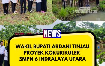 Wakil Bupati Ardani Tinjau Proyek Kokurikuler di SMPN 6 Indralaya Utara, Siswa Belajar Mandiri Lewat Kebun dan Kolam Ikan