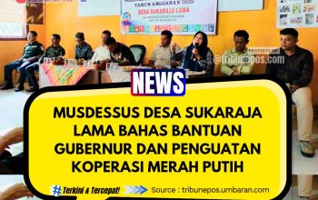 Musdessus Desa Sukaraja Lama Tetapkan Perubahan APBDes 2025, Bahas Bantuan Gubernur dan Penguatan Koperasi Merah Putih