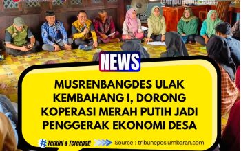 Musrenbangdes Ulak Kembahang I, Dorong Koperasi Merah Putih Jadi Penggerak Ekonomi Desa
