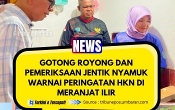 Gotong Royong dan Pemeriksaan Jentik Nyamuk Warnai Peringatan HKN di Meranjat Ilir