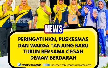 Peringati HKN, Puskesmas dan Warga Tanjung Baru Turun Bersama Cegah Demam Berdarah