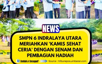 SMPN 6 Indralaya Utara Meriahkan ‘Kamis Sehat Ceria’ dengan Senam dan Pembagian Hadiah