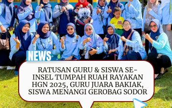 Ratusan Guru dan Siswa se-Indralaya Selatan Tumpah Ruah Rayakan HGN 2025, Guru Juara Bakiak, Siswa Menangi Gerobak Sodor