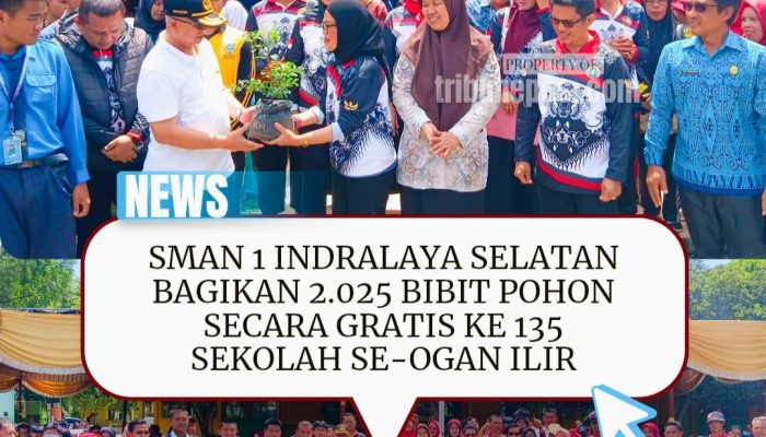 SMAN 1 Indralaya Selatan Bagikan 2.025 Bibit Pohon Gratis ke 135 Sekolah se-Ogan Ilir