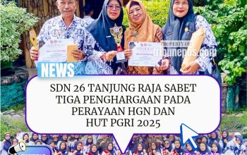 SDN 26 Tanjung Raja Sabet Tiga Penghargaan pada Perayaan HGN dan HUT PGRI 2025