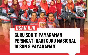 Guru SDN 11 Payaraman Peringati Hari Guru Nasional di SDN 8 Payaraman