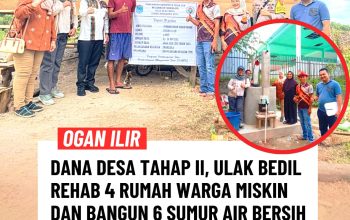 Dana Desa Tahap II, Ulak Bedil Rehab Empat Rumah Warga Miskin dan Bangun Enam Sumur Air Bersih