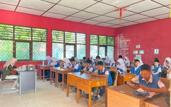 Ujian Berbasis Teknologi, SMPN 1 Tanjung Raja Terapkan UAS dengan Sistem Android