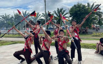 Dari Baris-Berbaris hingga Memasak, Pramuka SMPN 2 Tanjung Raja Ramaikan Prata 2025