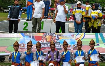 SMPN 1 Rambang Kuang Raih Juara II Lomba Gerak Jalan Tarkam Tingkat SMP se-Kabupaten Ogan Ilir
