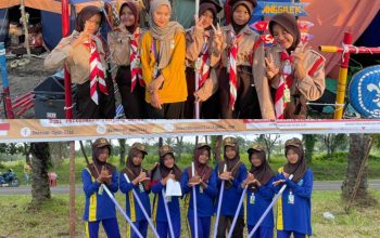 SMPN 3 Tanjung Raja Ikuti Perkemahan Akhir Tahun Pramuka Ogan Ilir