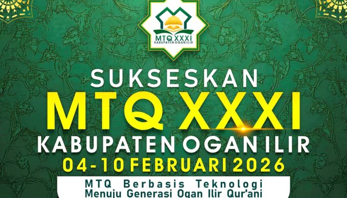 MTQ XXXI Ogan Ilir Digelar 4–10 Februari 2026, Lomba Tersebar di Sejumlah Lokasi