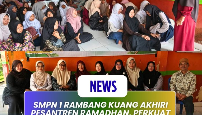 SMPN 1 Rambang Kuang Akhiri Pesantren Ramadhan, Perkuat Pendidikan Spiritual Siswa
