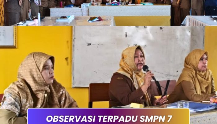 Observasi Terpadu SMPN 7 Pemulutan, Pengawas Tekankan Sinkronisasi PMM dan Praktik Kelas