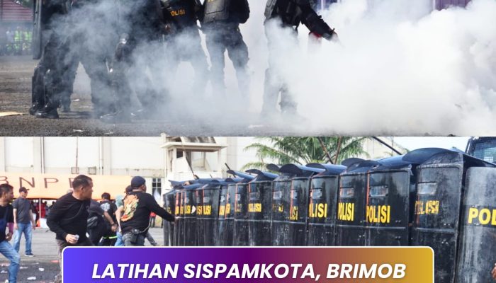 Latihan Sispamkota, Brimob Kompi 2 Batalyon C Pelopor Asah Kesiapsiagaan Personel