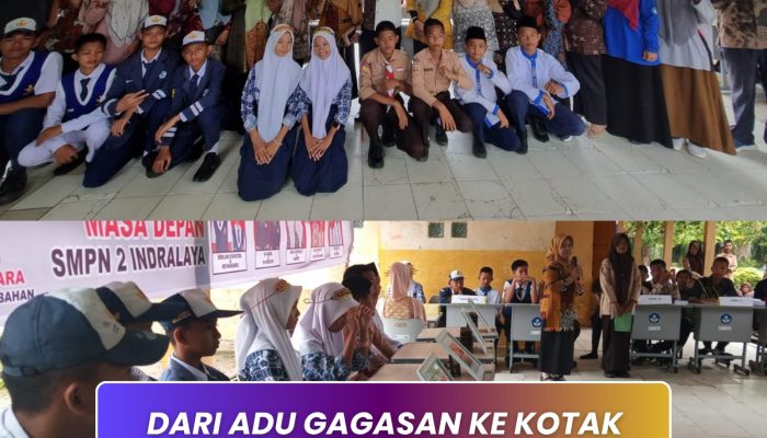 Dari Adu Gagasan ke Kotak Suara, Berliyan dan Reyhan Ungguli Pemilihan OSIS SMPN 2 Indralaya