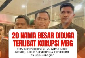Sedikitnya 20 nama disebut dalam pemeriksaan kasus dugaan korupsi MBG. Kuasa hukum Sony Sonjaya menyebut nama-nama tersebut telah masuk dalam BAP, namun Kejaksaan Agung belum mengonfirmasi identitas maupun keterlibatan pihak-pihak yang beredar di media sosial.